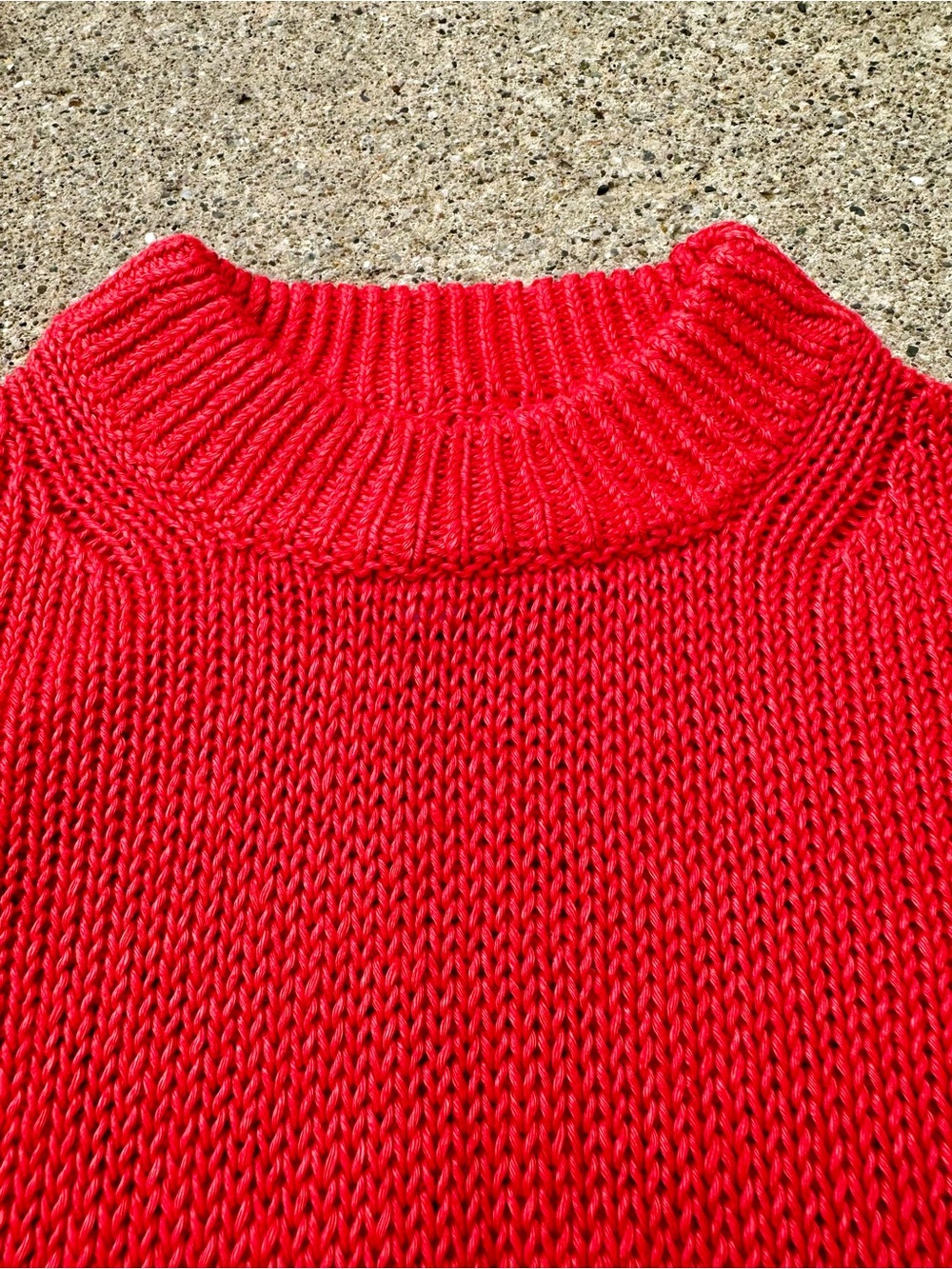 NWOT 100% Linen APIECE APART Helmi Crewneck Knit Coral Red Sweater, Small - Picture 12 of 16